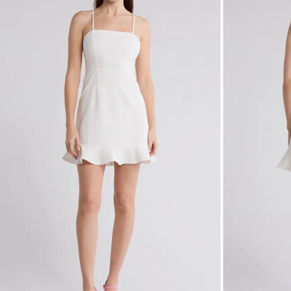 Elegant White Women's Dress
